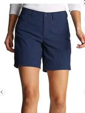 Eddie Bauer Rainer Hiking  Navy Performance Bermuda Shorts